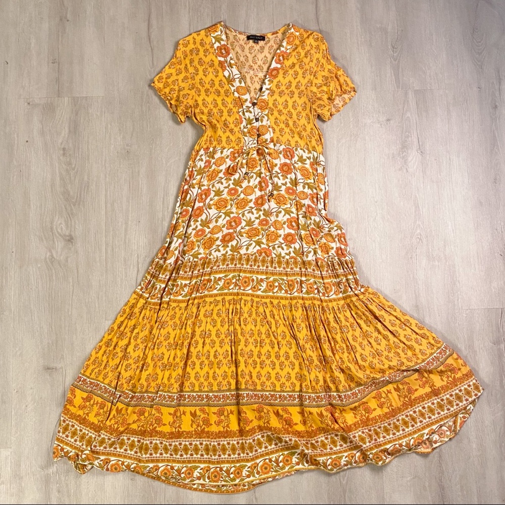 Yellow Floral Maxi Dress from Pink Desert - Picture 2 of 10